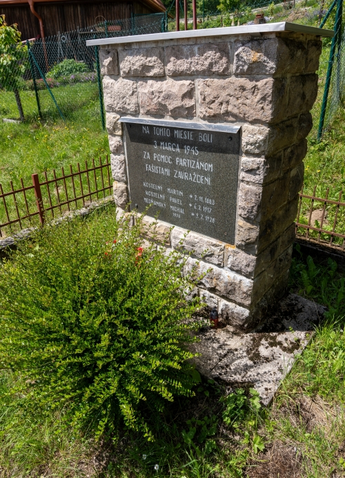 Pamätník SNP v osade Hlavina